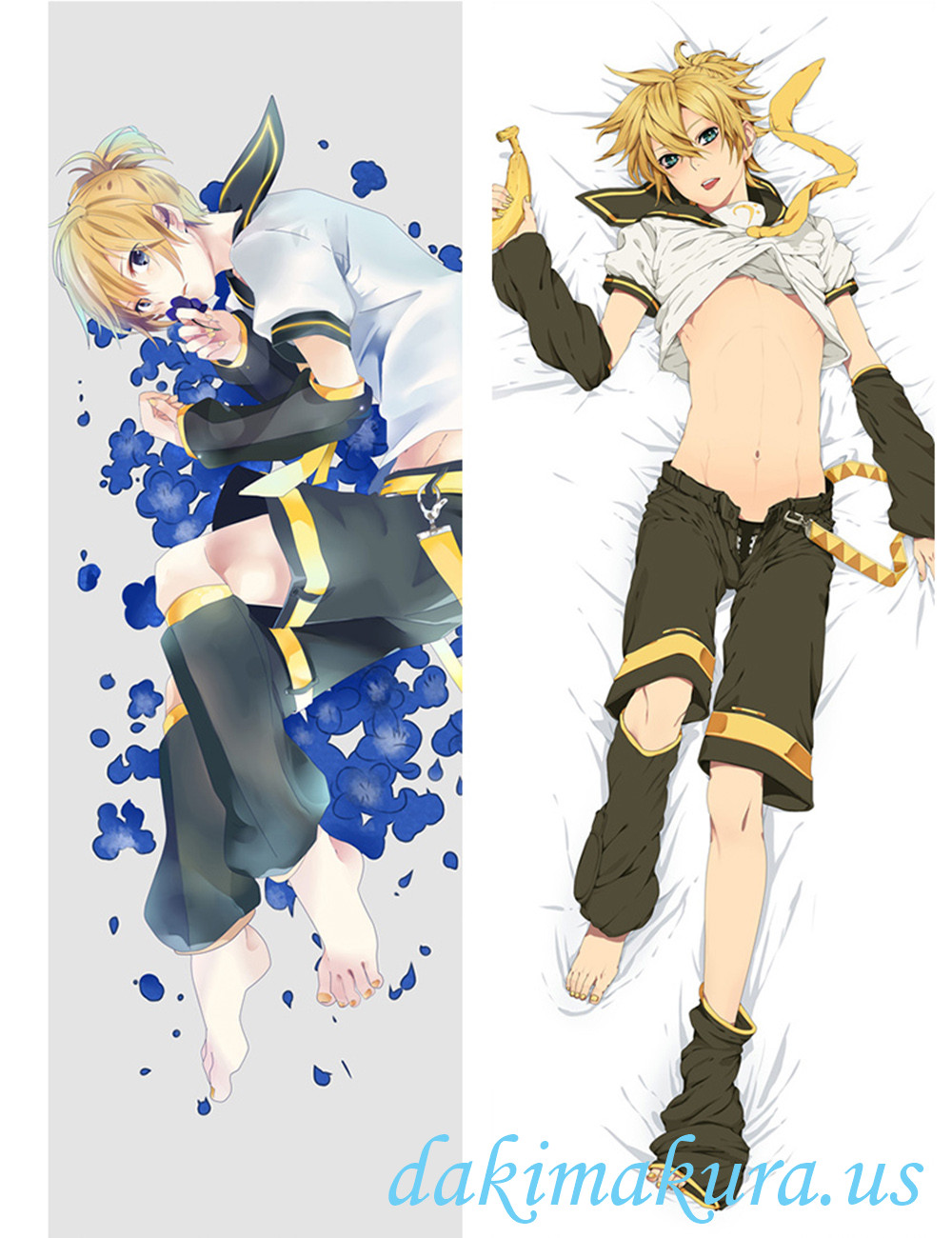 Len Kagamine - Vocaloid Male Anime Dakimakura Japanese Hugging Body Pillow Cover